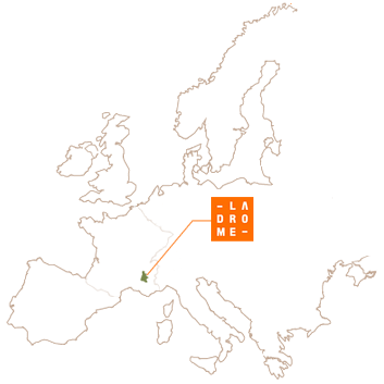 La Drome, localisation dans l'Europe