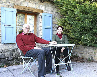 Mado et Marcel Chaix, proprietaires Gites de France Drome