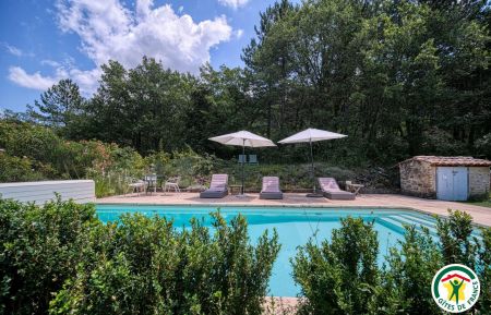 G&icirc;te n&deg;G45003 La B&eacute;gude-de-Mazenc - Dr&ocirc;me - La piscine &agrave; partager